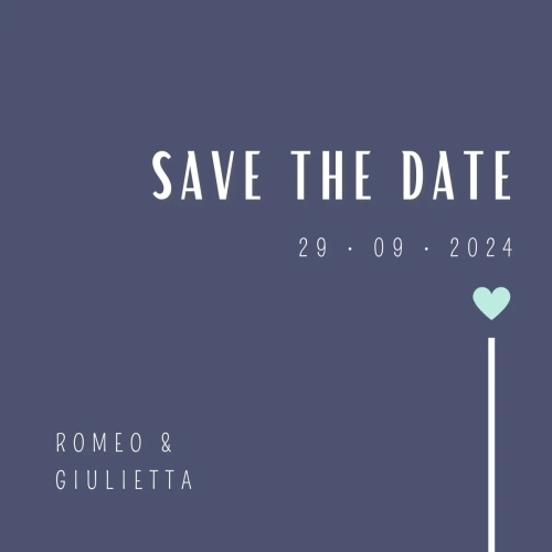 Modello save the date online per matrimonio - Save the date digitale per WhatsApp