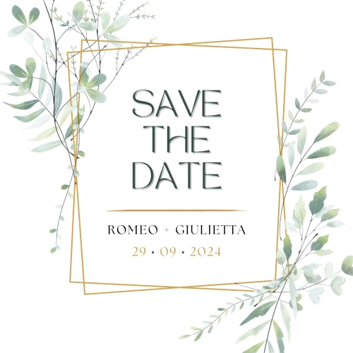 Modello save the date online per matrimonio - Save the date digitale per WhatsApp