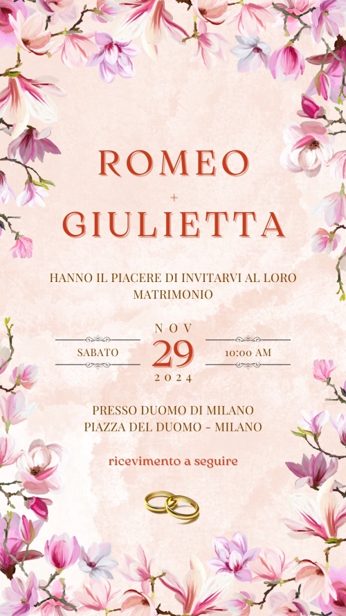 Partecipazione matrimonio digitale - Partecipazioni digitali WhatsApp