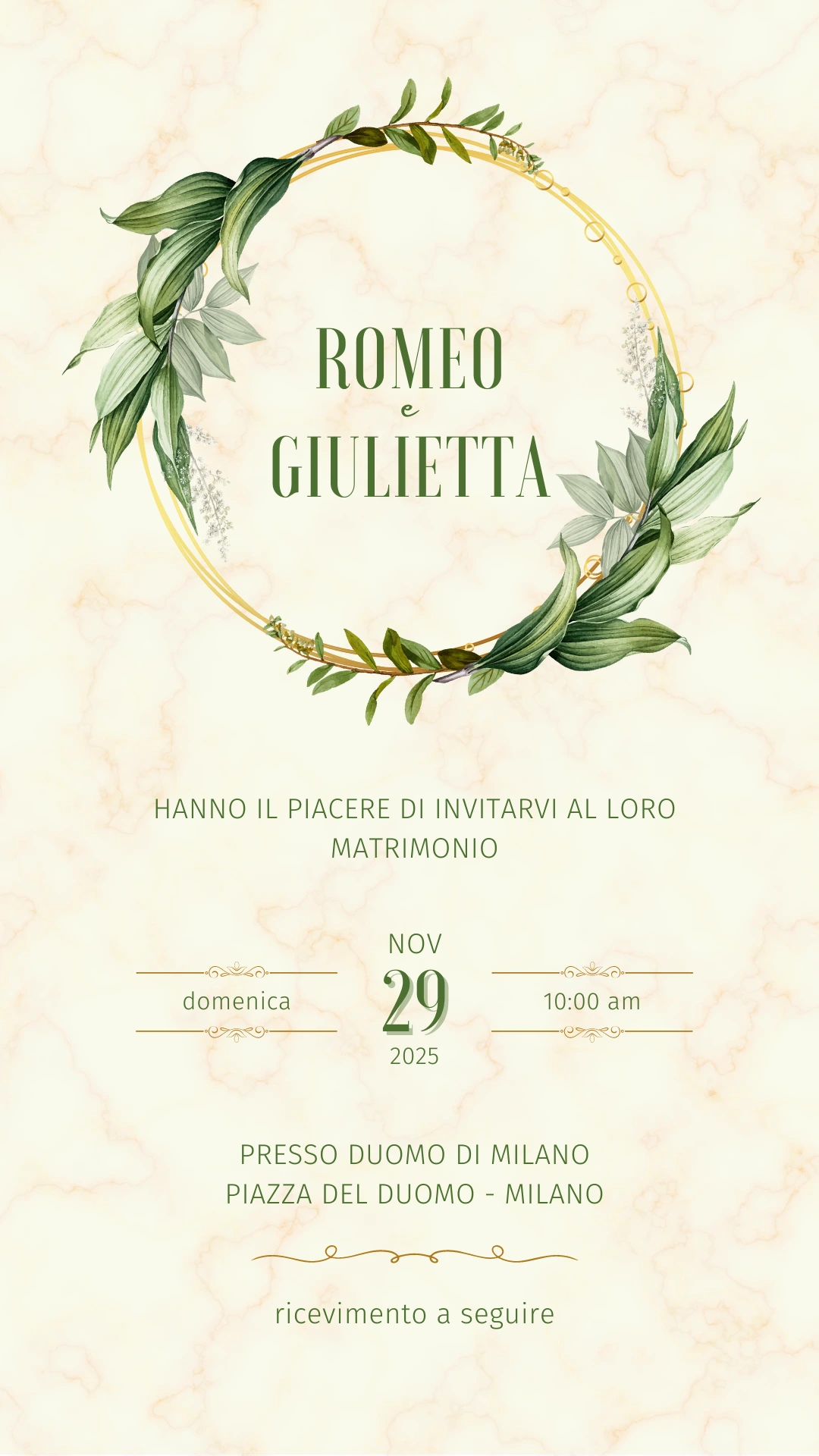 Partecipazioni matrimonio digitali - Inviti matrimonio online - Partecipazioni digitali