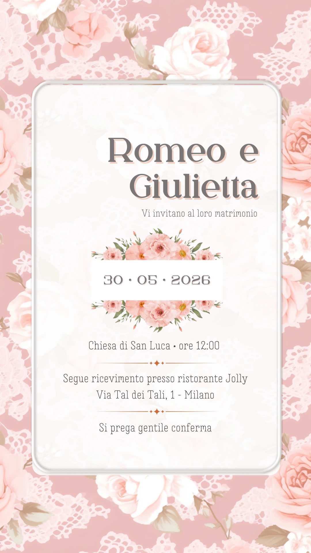 Partecipazioni matrimonio online - Partecipazioni matrimonio digitali - Inviti digitali matrimonio