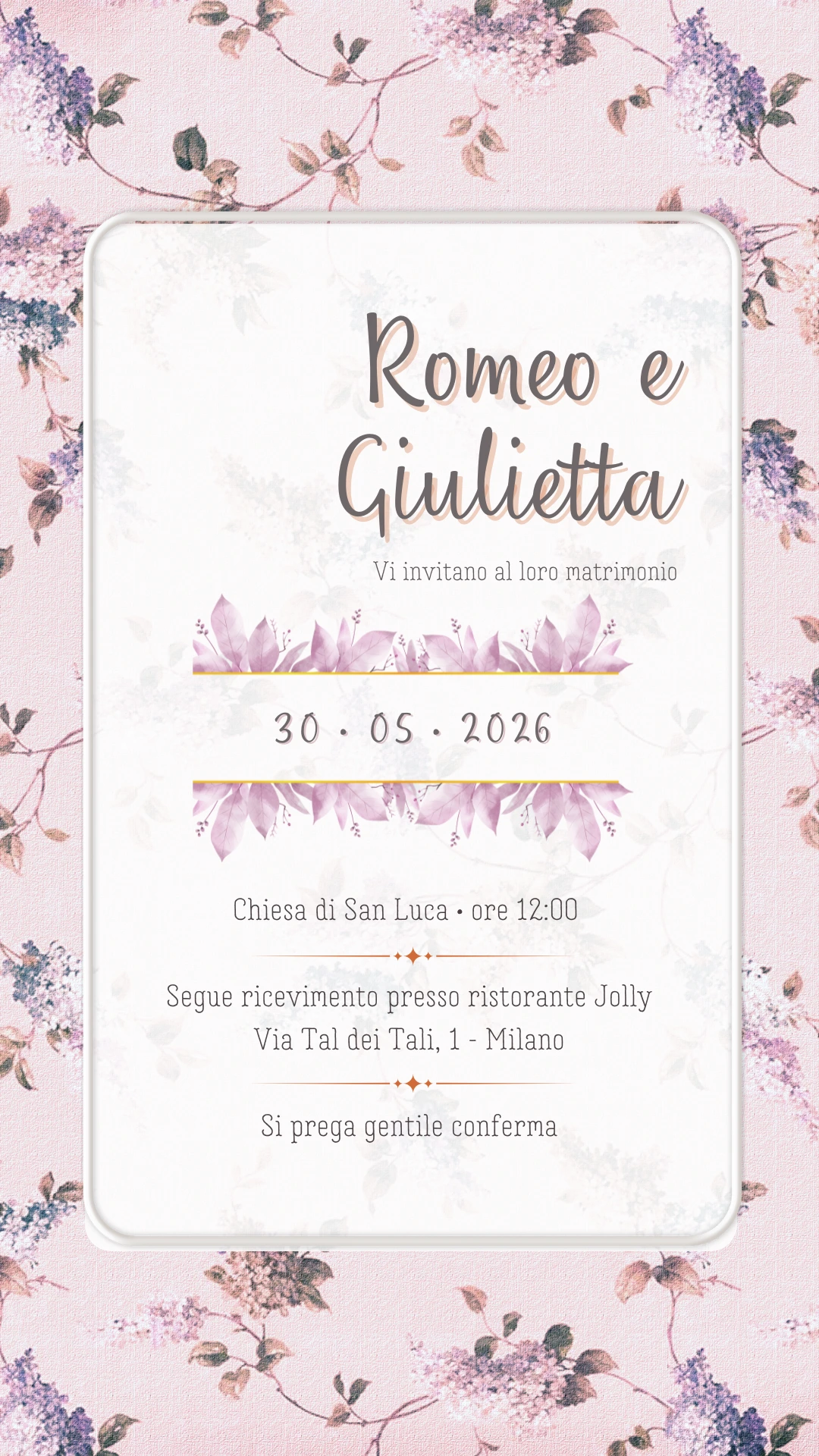 Partecipazioni matrimonio digitali - Partecipazioni digitali - Inviti matrimonio digitali