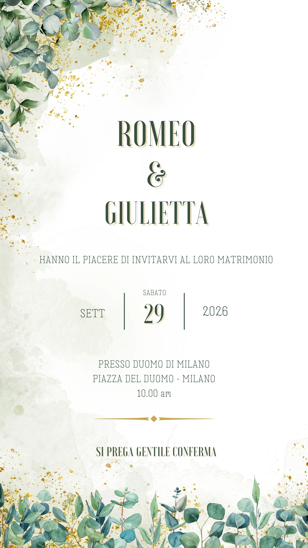 Partecipazioni di nozze digitali - Inviti matrimonio digitali interattivi - Invito matrimonio digitale