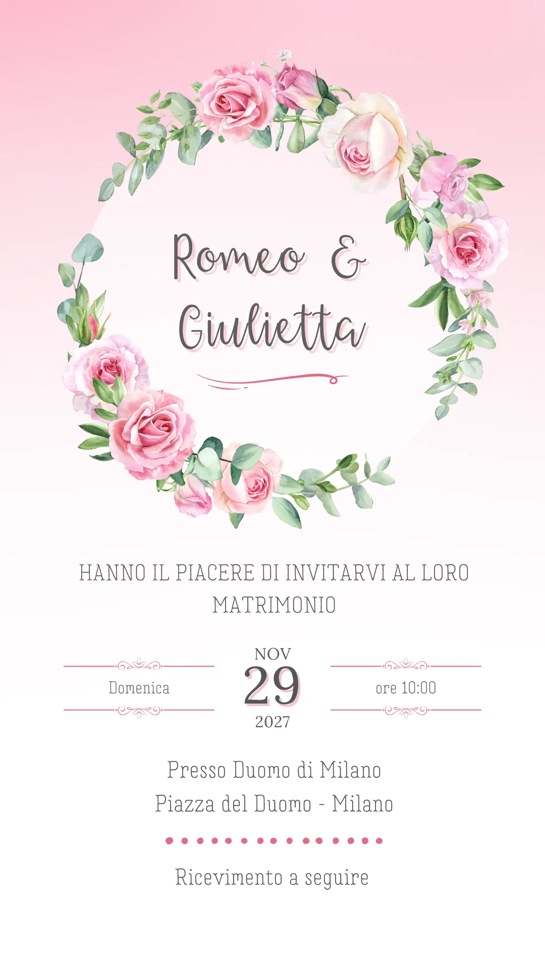Invito matrimonio digitale - Partecipazioni digitali matrimonio