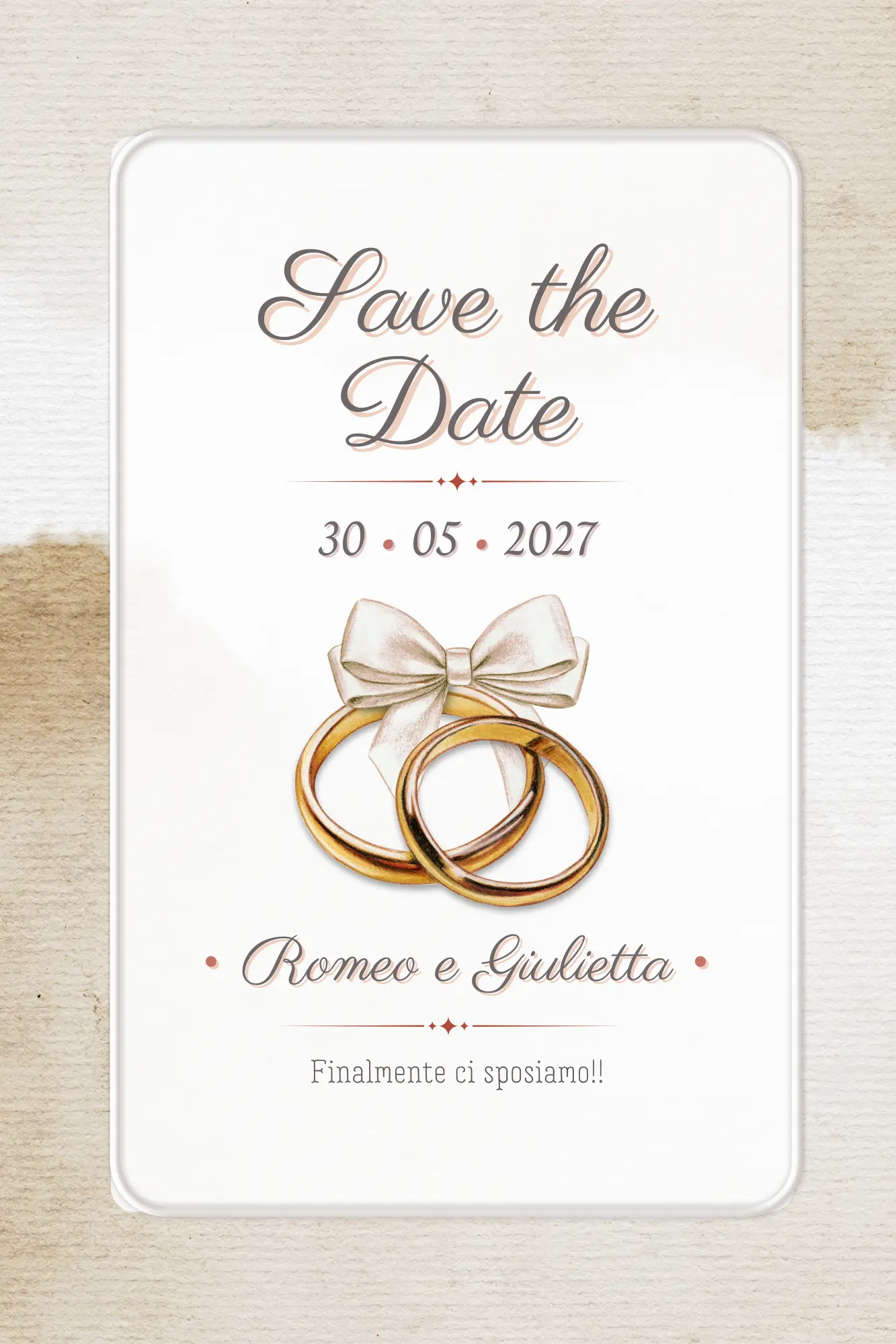 Partecipazione matrimonio digitale - Invito digitale matrimonio - Partecipazione digitale