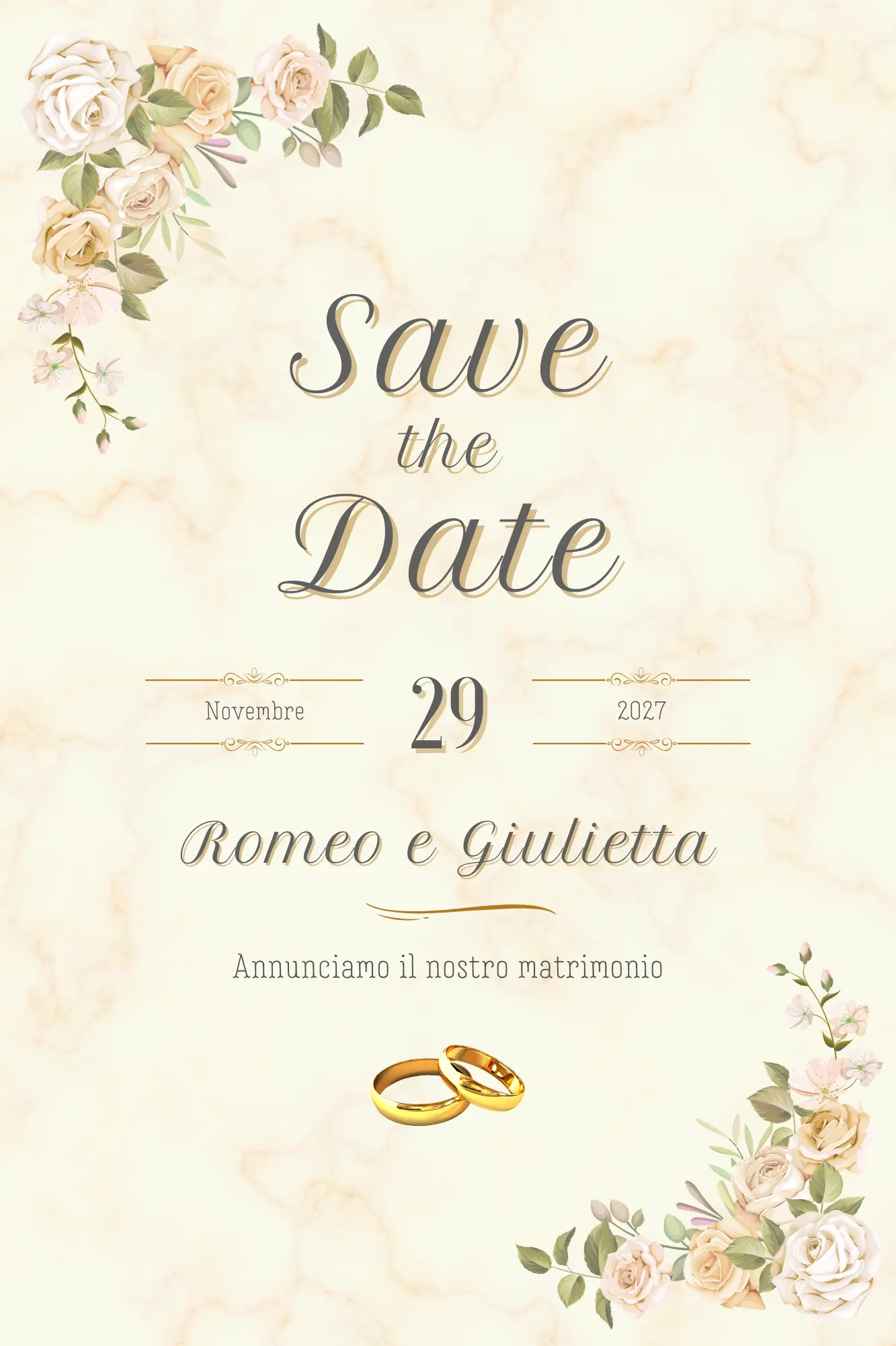 Partecipazione matrimonio digitale - Invito digitale matrimonio