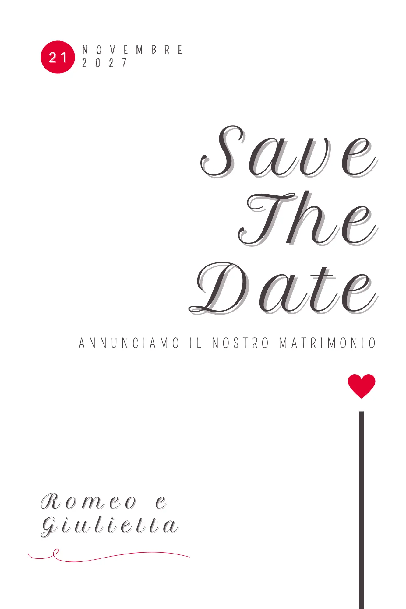 Partecipazione matrimonio digitale - Invito matrimonio digitale