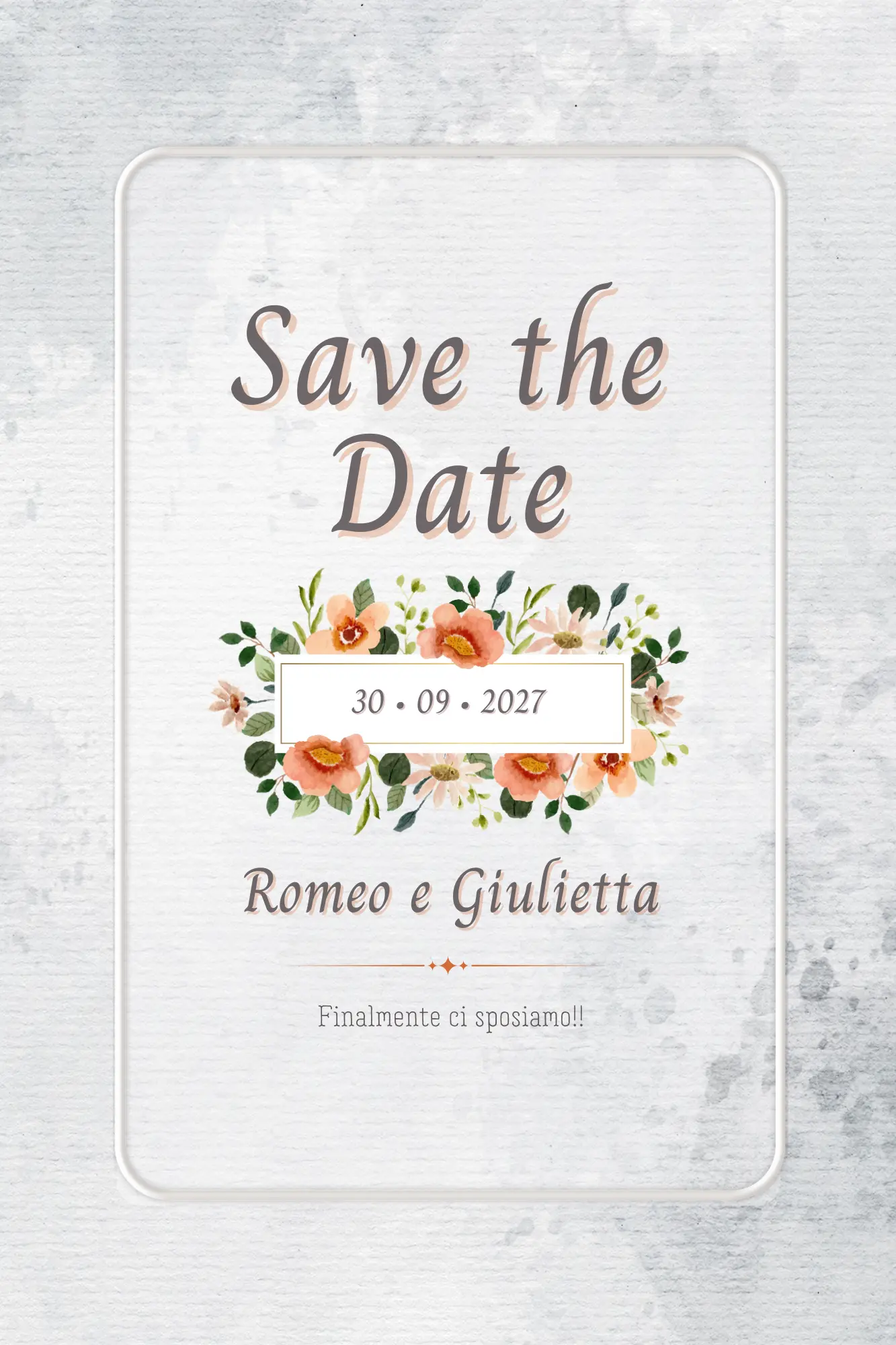 Partecipazione matrimonio digitale - Invito matrimonio digitale