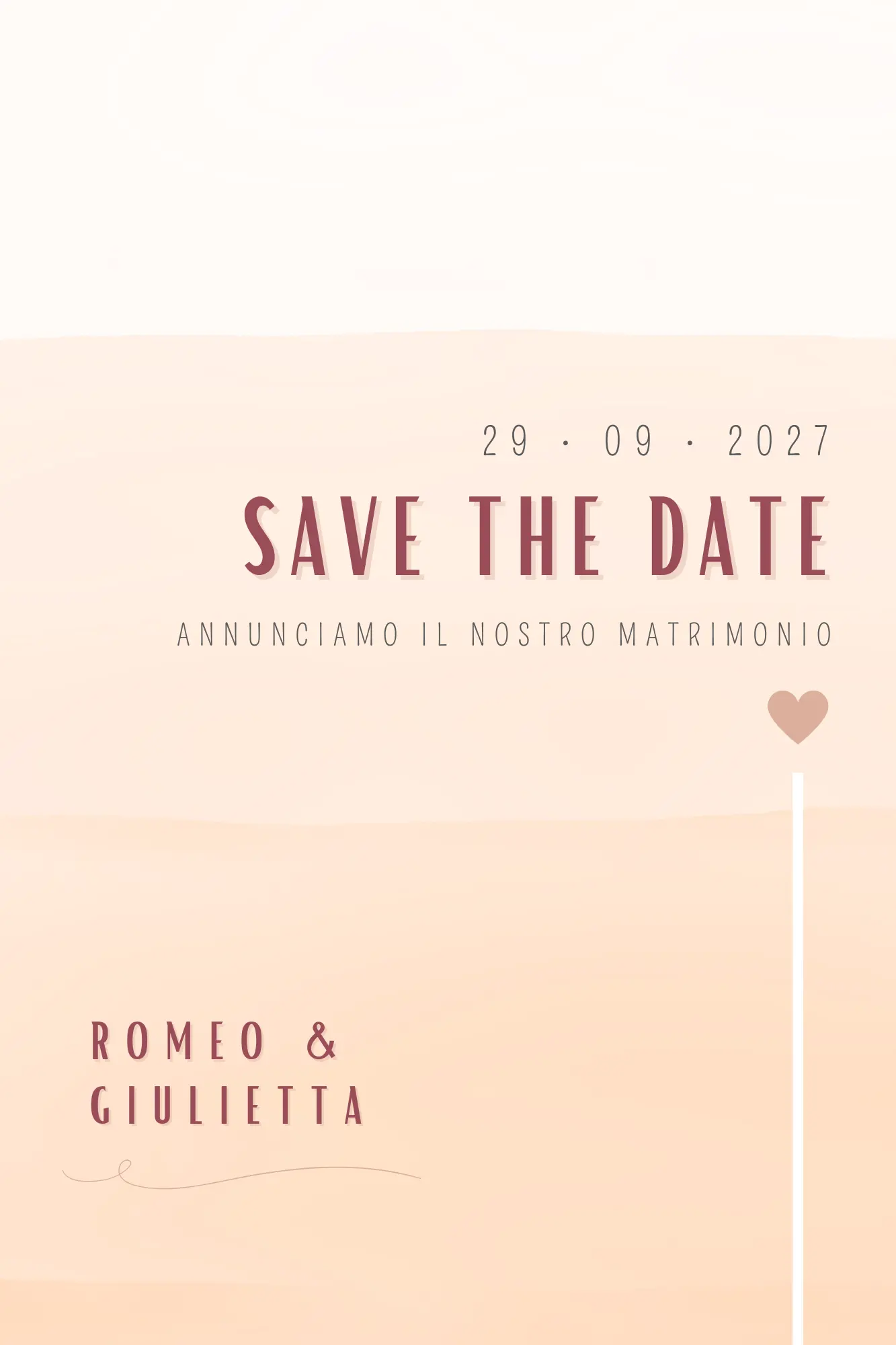 Partecipazione digitale - Invito matrimonio digitale - Partecipazione matrimonio digitale
