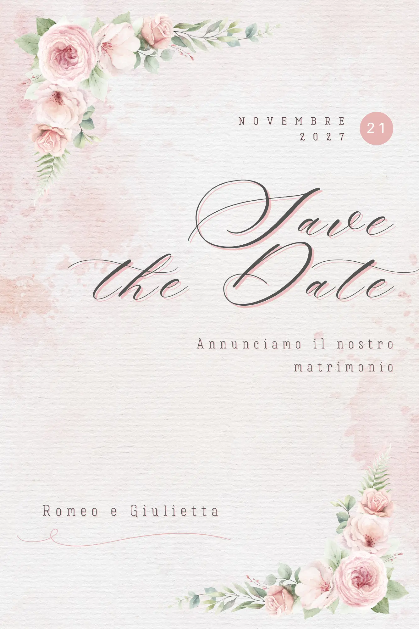Partecipazione matrimonio digitale - Invito matrimonio digitale